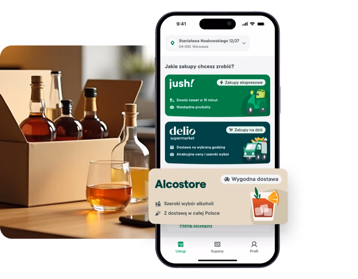 Aplikacja Alcostore, szeroki wybór alkoholi